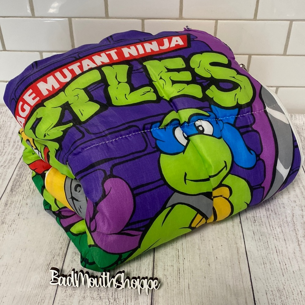 Vintage TMNT Teenage Mutant Ninja Turtles Kids Sleeping Bag